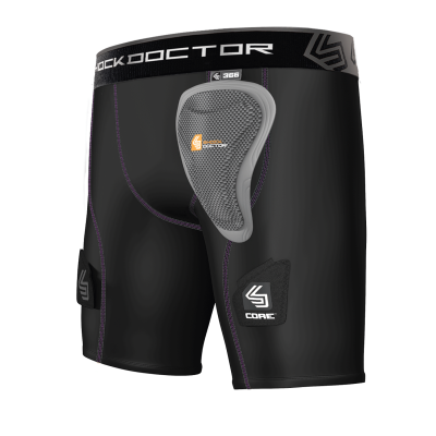 Shock Doctor 366 Womens Core Compression Hockey Short with Pelvic Protector damski suspensor