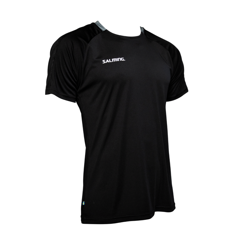 Salming koszula Core 22 Match Tee JR Black/Asphalt