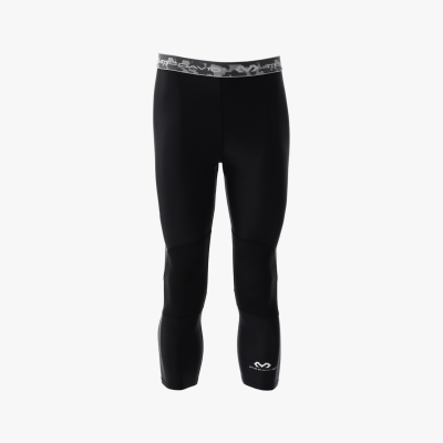 McDavid Compression 3/4 Tight With Dual Layer Knee Support Black