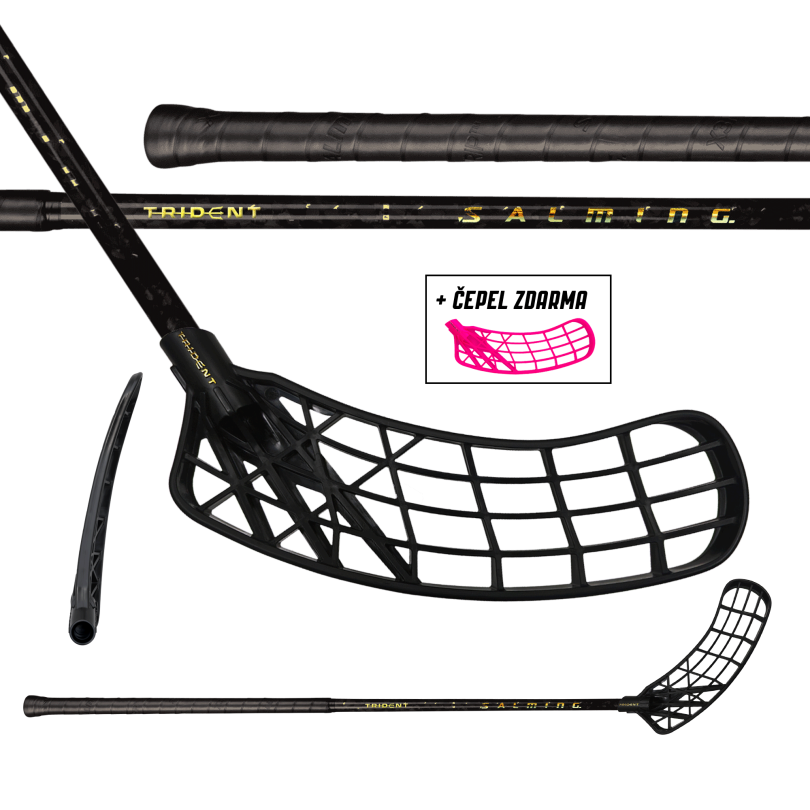 Salming Trident Q-series Carbon Pro 2.0 LTD 27 Black/Gold + łopatka gratis