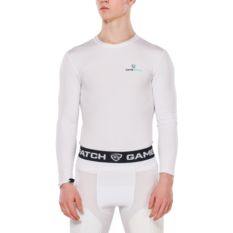 Gamepatch koszulka kompresyjna (długi rękaw) White