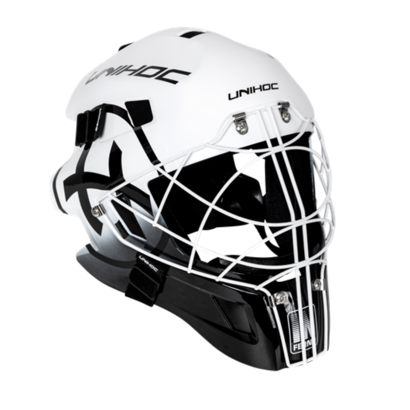 Unihoc Inferno 66 White/Black maska bramkarza