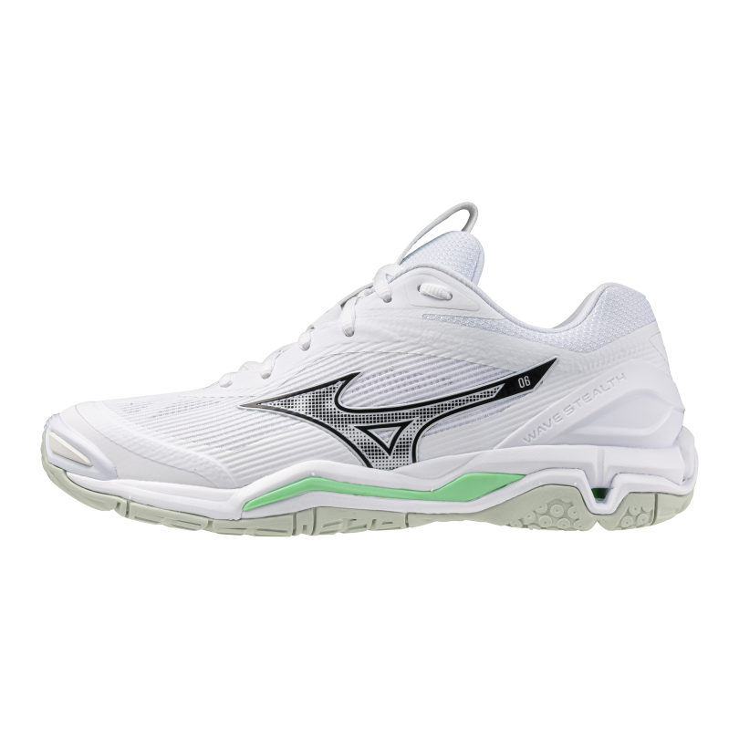 Mizuno Wave Stealth 6(U) / White/Black/Frozen Emerald
