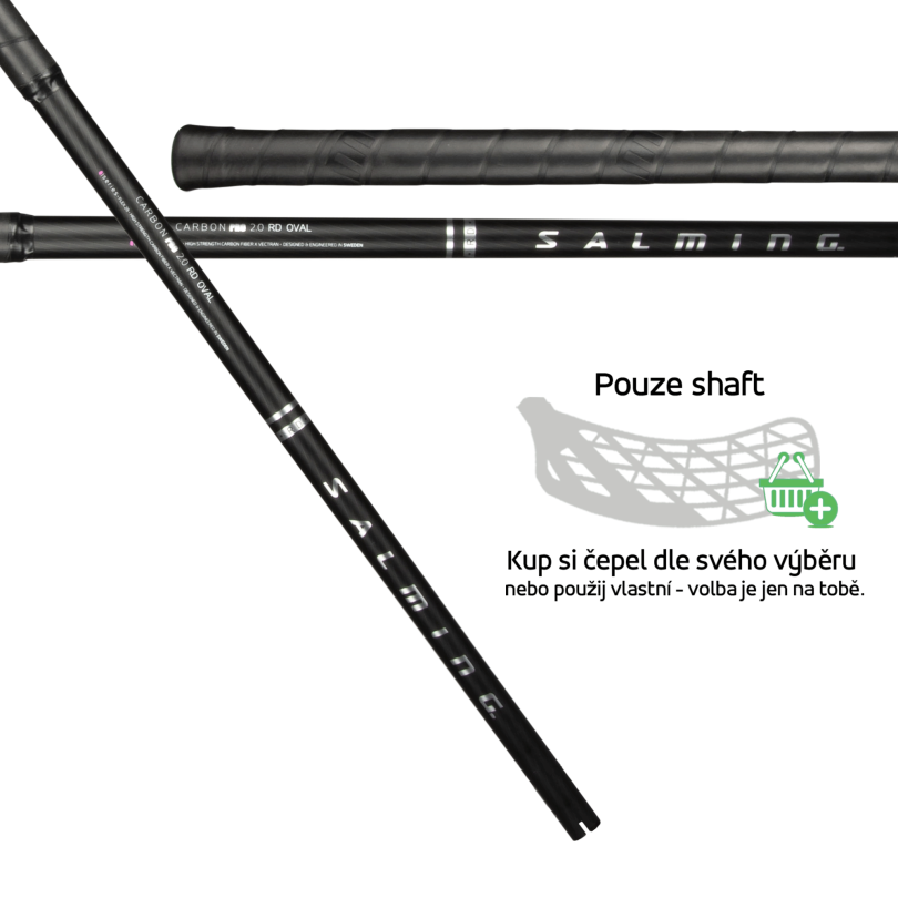 Salming Q-series Carbon Pro 2.0 RD Oval Shaft 29 Black/Silver