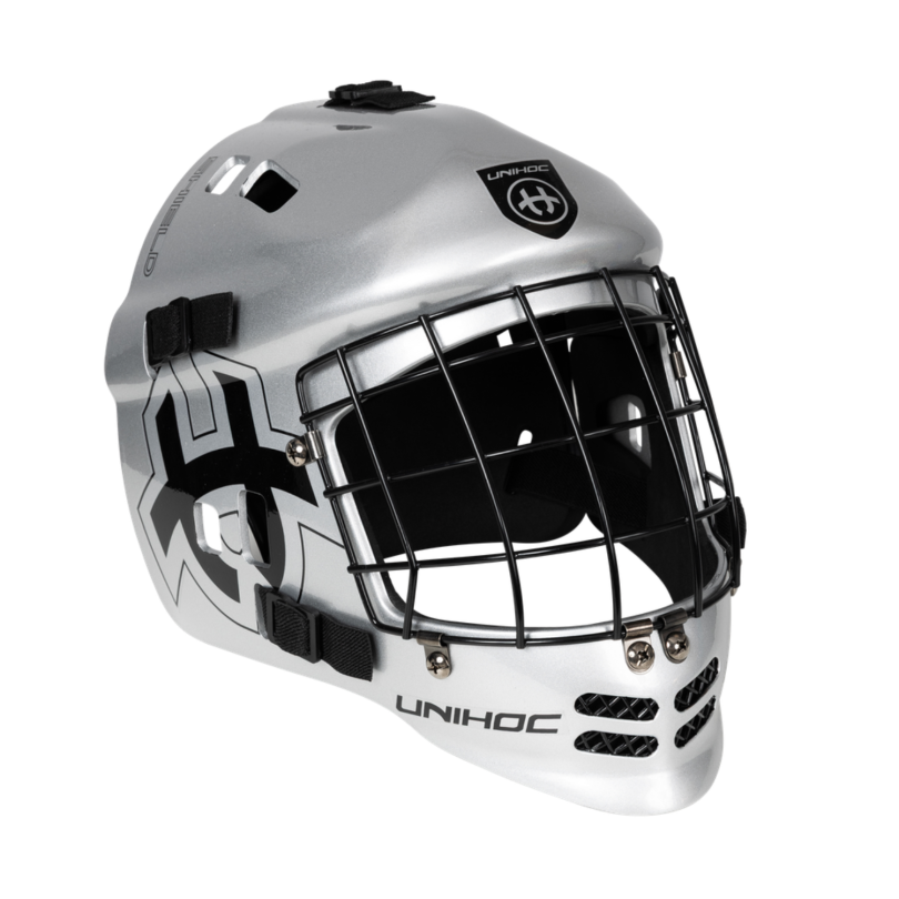 Unihoc maska bramkarska Shield black/gold
