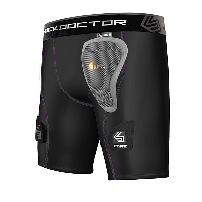 Shock Doctor 366 Womens Core Compression Hockey Short with Pelvic Protector damski suspensor