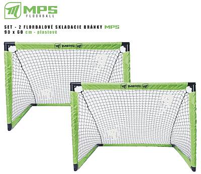 Set - 2 ks MPS bramka unihokejowa składana MPS 90 x 60cm z siatką PCV