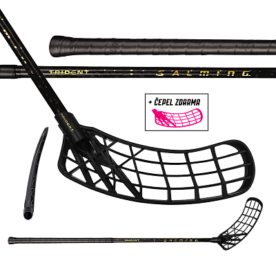 Salming Trident Q-series Carbon Pro 2.0 LTD 27 Black/Gold + łopatka gratis