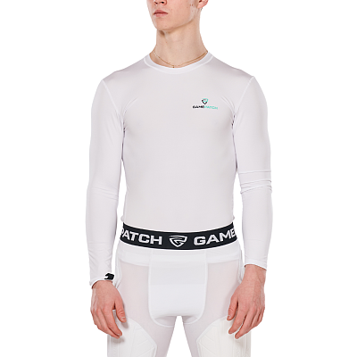 Gamepatch koszulka kompresyjna (długi rękaw) White