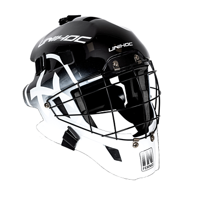 Unihoc Inferno 44 Black/whitemaska bramkarza