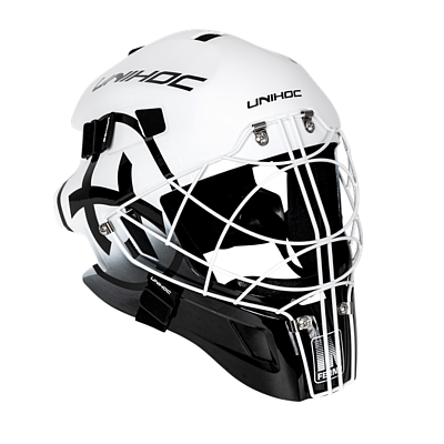 Unihoc Inferno 66 White/Black maska bramkarza
