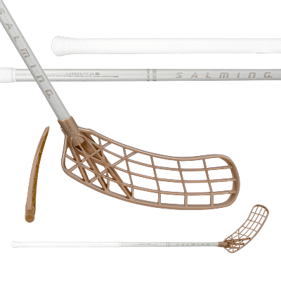 Salming Q-series Carbon Pro 2.0 RD Trident TX 27 White / Champagne