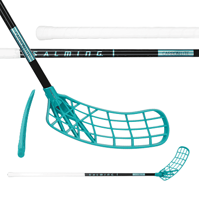 Salming Q-series Carbon Lite Trident TX 27 Black / LagunaBlue