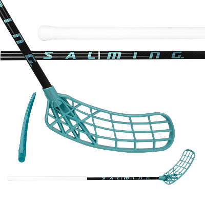 Salming Q-series Aero Trident TX 27 Black / Laguna Blue