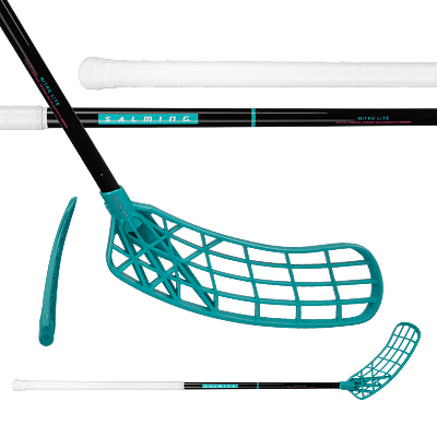 Salming Nitro Lite JR Trident TX 30 Black / Laguna Blue