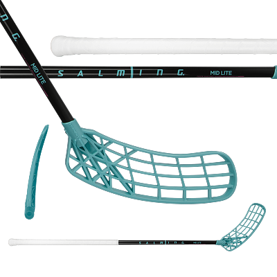 Salming Mid Lite JR Trident Endurance 32 Black / Laguna Blue