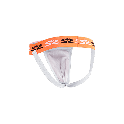 Salming E-Series Jock Strap White/Orange suspensorium