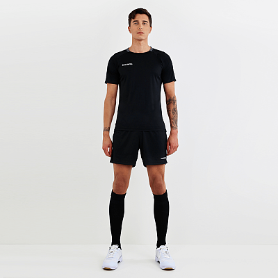 Salming koszula Core 22 Match Tee JR Black/Asphalt