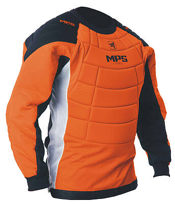 MPS Orange zestaw bramkarski + Pro Flame - Black/Orange + Unihokejowe rękawice MPS