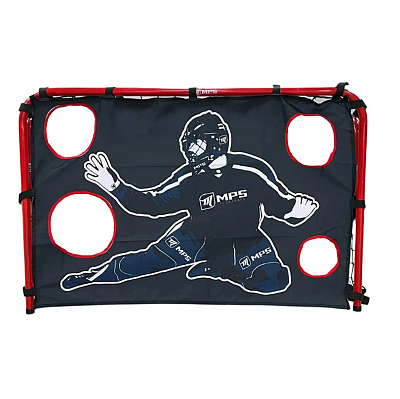 MPS bramka unihokejowa PVC 90x60 + Autobramkarz Goal buster 90x60