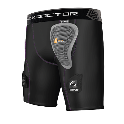 Shock Doctor 366 Womens Core Compression Hockey Short with Pelvic Protector damski suspensor