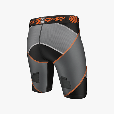 Shock Doctor 30160 X-Fit Cross Compression Hockey Short with AirCore Hard Cup