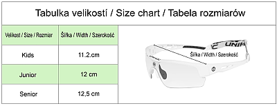 Unihoc Okulary Victory Junior Eyewear Black/White