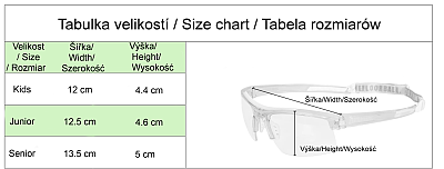 ZONE okulary ochronne Protector SR white/black