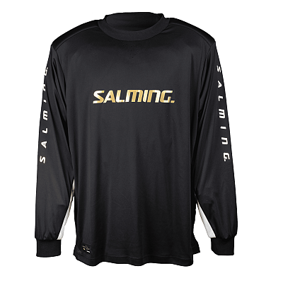 Salming zestaw bramkarski React black/white + kask Salming Phoenix Elite Helmet White Shiny