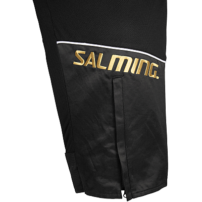 Salming zestaw bramkarski React black/red + kask Salming Phoenix Elite Helmet White Shiny