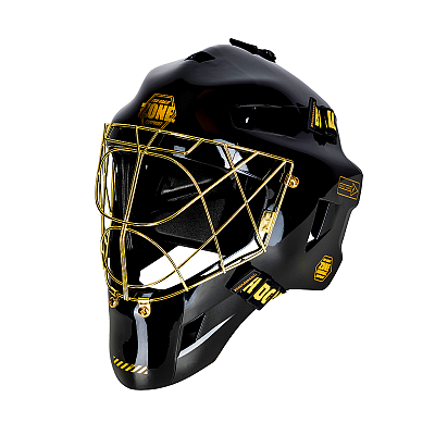 Zone zestaw bramkarski PRO3 Superwide Black/Gold Helmet set
