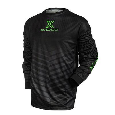 Oxdog koszulka bramkarski X2 Light Goalie Shirt SR Black-Green No Padding