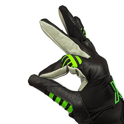 Oxdog X2 Skin Goalie Glove Black-Green SR