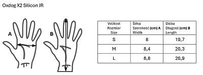 Oxdog X2 Silicon Goalie Glove Black-Green JR