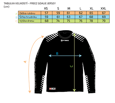 Freez G-280 Goalie Shirt black Koszulka bramkarska