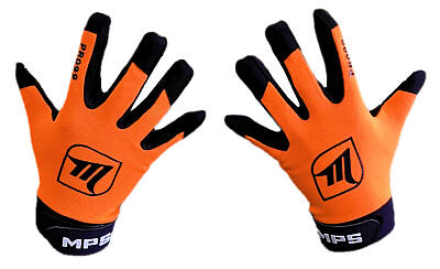 MPS ELITE zestaw bramkarski Orange + kask Pro Flame - Orange/Chrome + Unihokejowe rękawice MPS