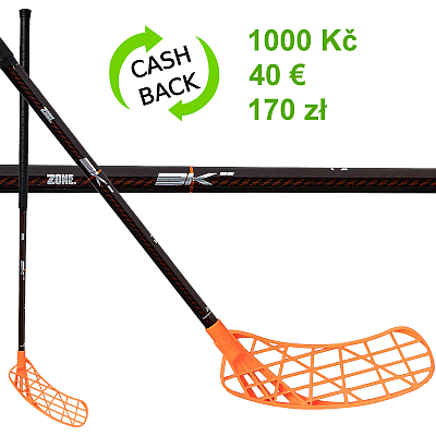 Zone floorball Air/Two 3K 29 raw/orange