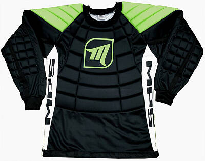 MPS ELITE zestaw bramkarski Green + kask Pro Flame - Green /Chrome + Unihokejowe rękawice MPS
