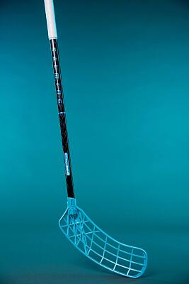 Salming Q-series Carbon Lite Trident TX 27 Black / LagunaBlue