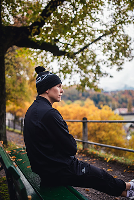 Oxdog X Pom Beanie Black/white
