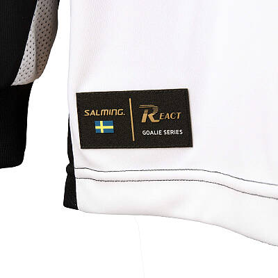Salming Goalie Jersey React SR White/Black